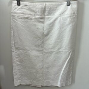 Alice Hope Pencil Skirt White Wide Waist Band KneeLength Women’s Size 10 Stretch